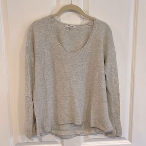 Madewell heather grey sweater